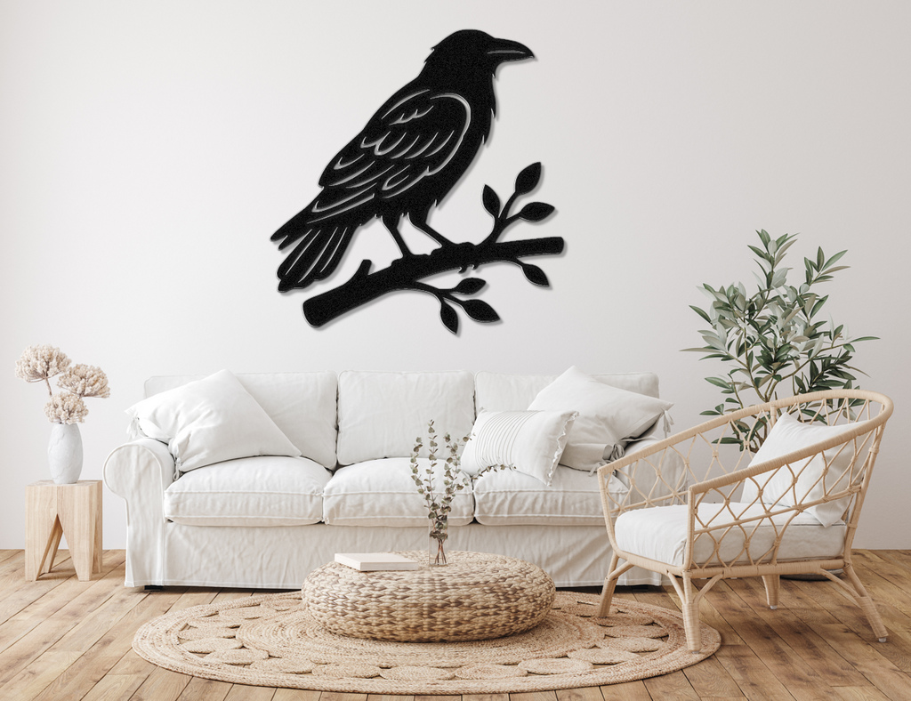 Raven Metal Wall Art