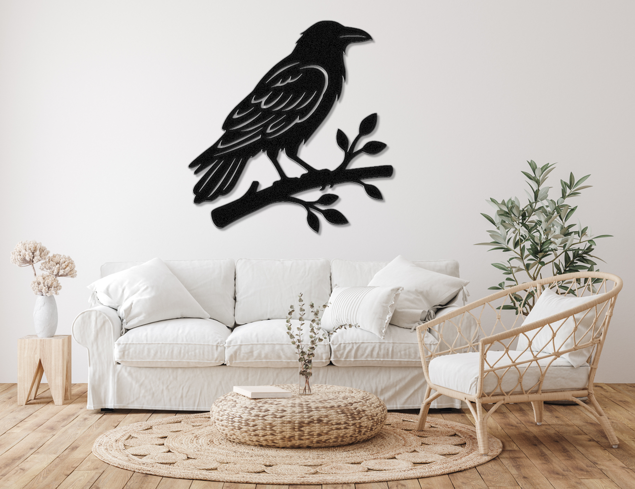 Raven Metal Wall Art