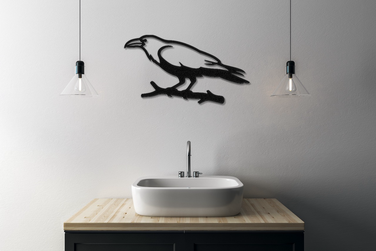 Raven Metal Wall Art