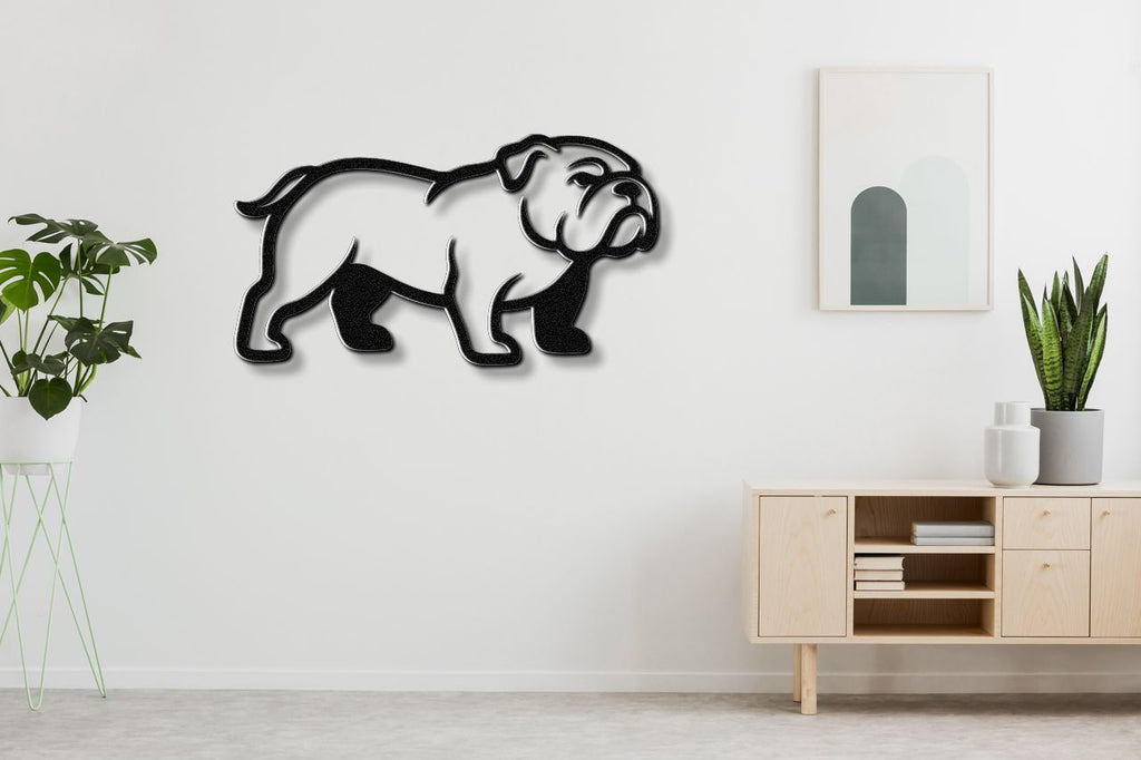 Bulldog Metal Wall Art