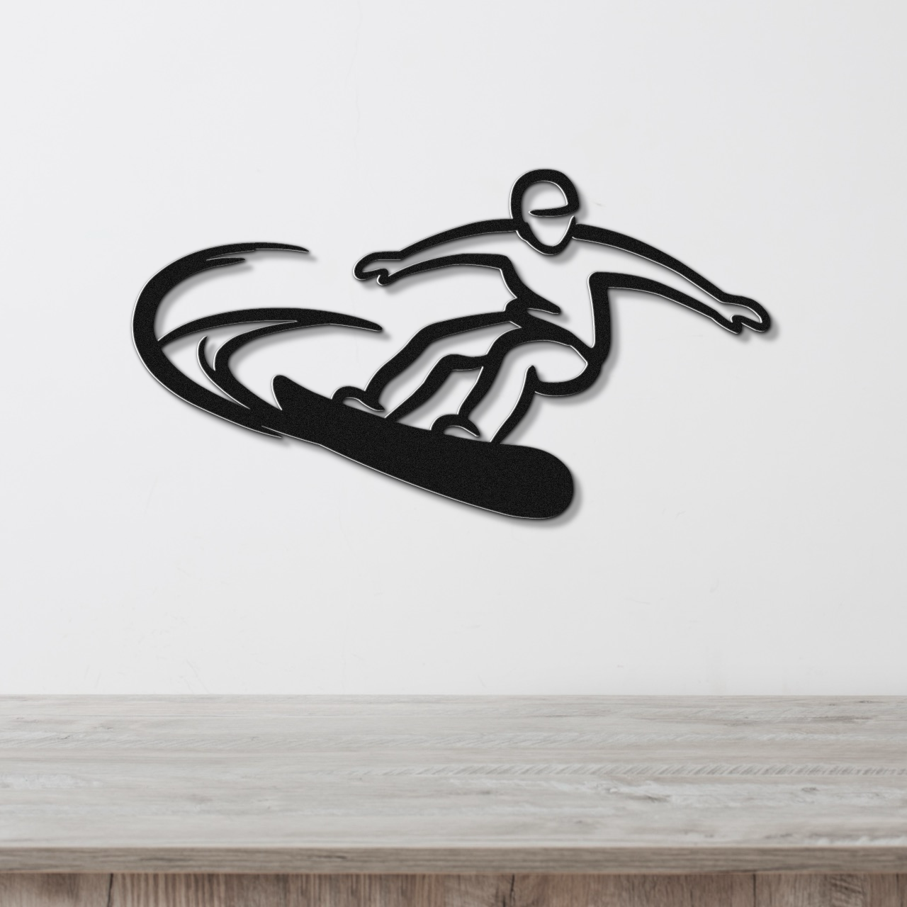 Snowboarding Metal Wall Art