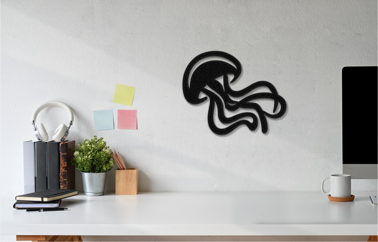 Jellyfish Metal Wall Art