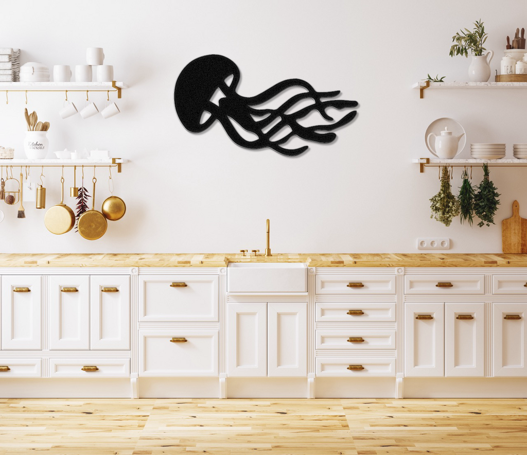 Jellyfish Metal Wall Art