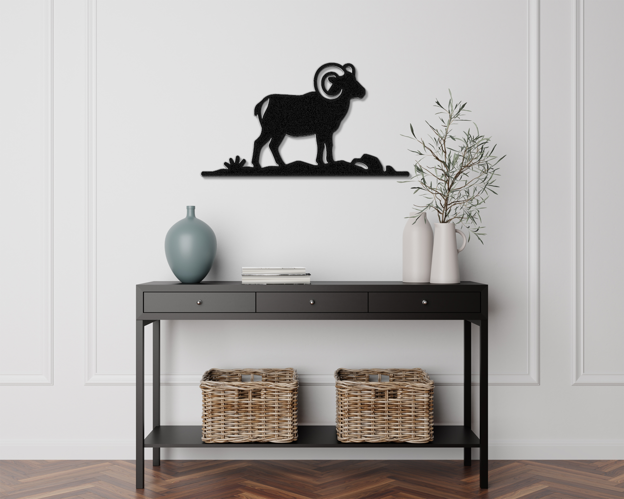 Bighorn Sheep Metal Wall Art