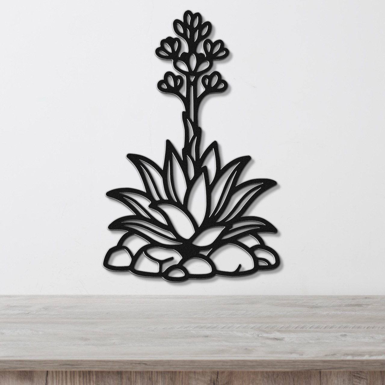 Blooming Agave Metal Wall Art