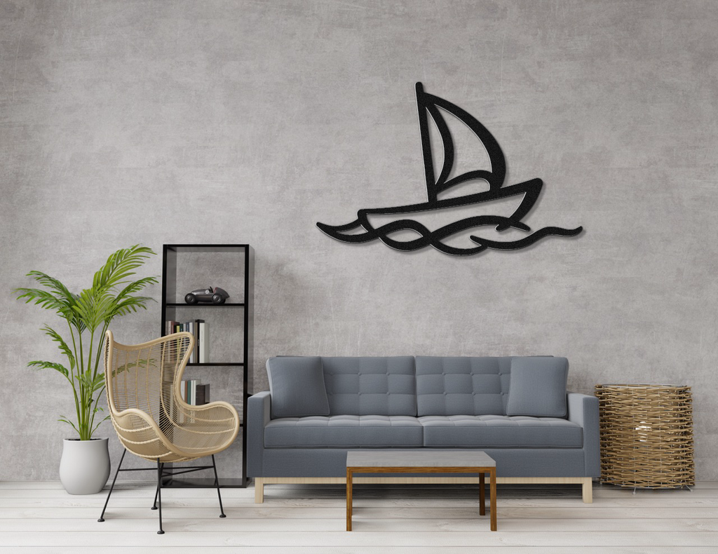 Sailboat Metal Wall Art