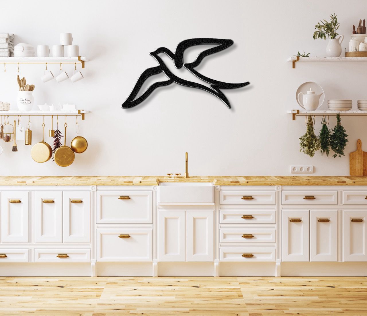 Swallow Bird Metal Wall Art