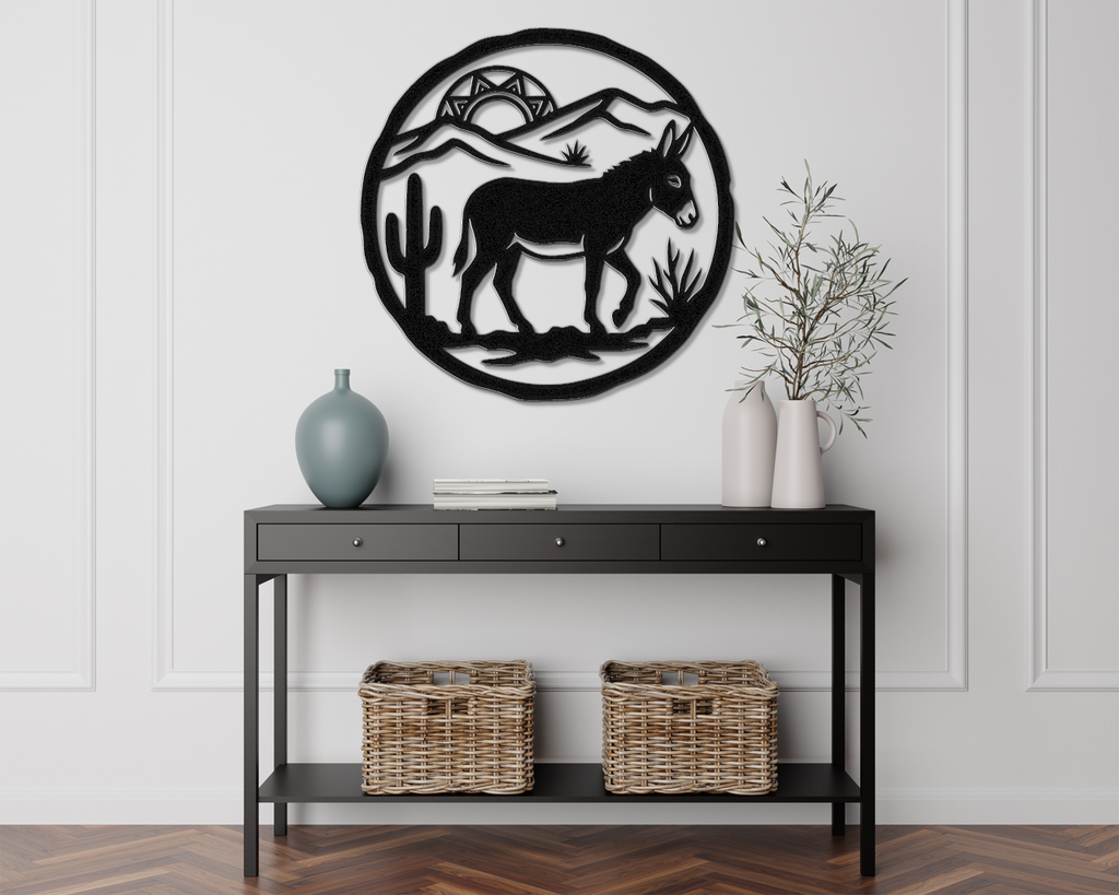 Burro Metal Wall Art