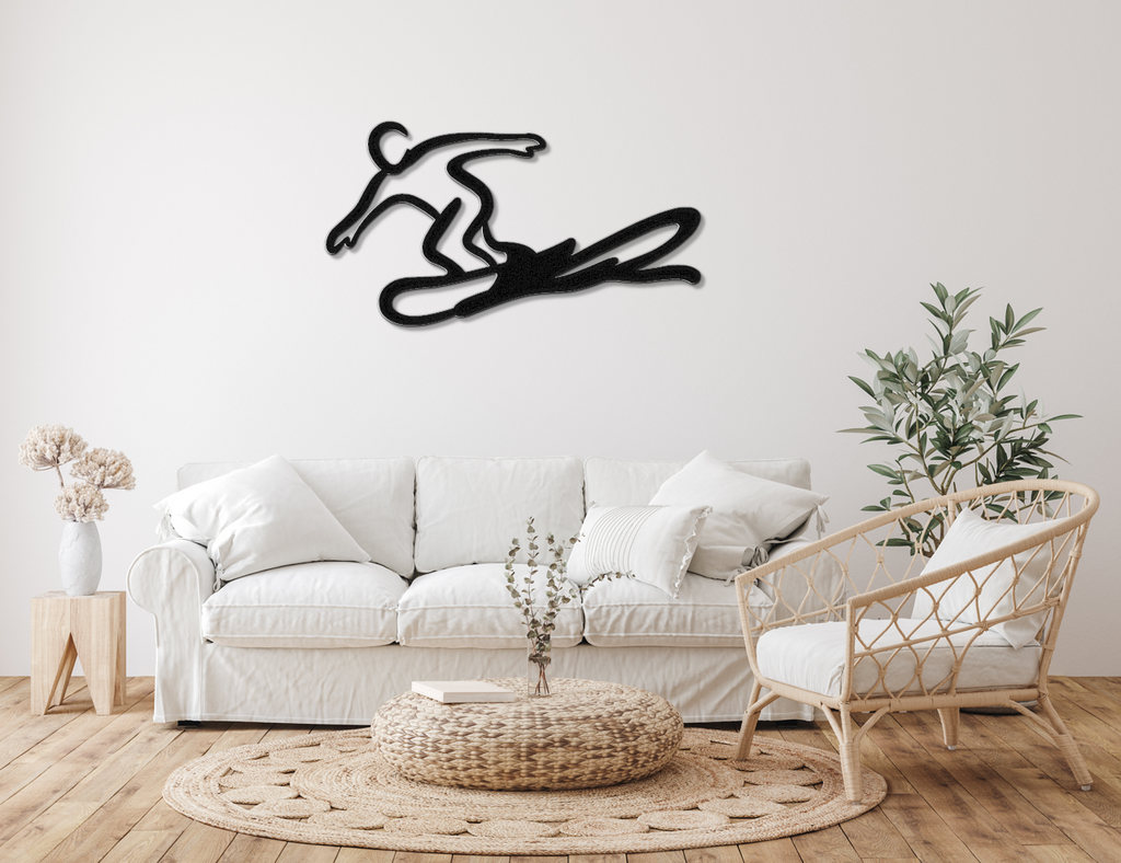 Snowboarding Metal Wall Art