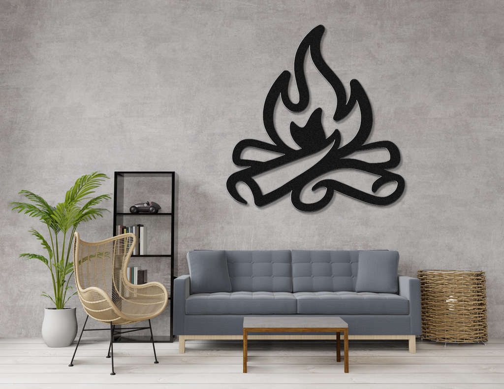 Campfire Metal Wall Art