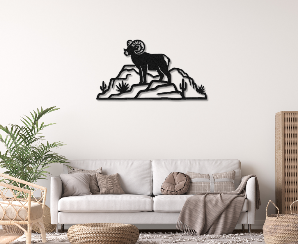 Arizona Bighorn Sheep Metal Wall Art
