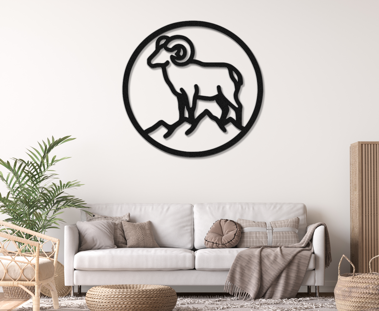 Bighorn Sheep Metal Wall Art