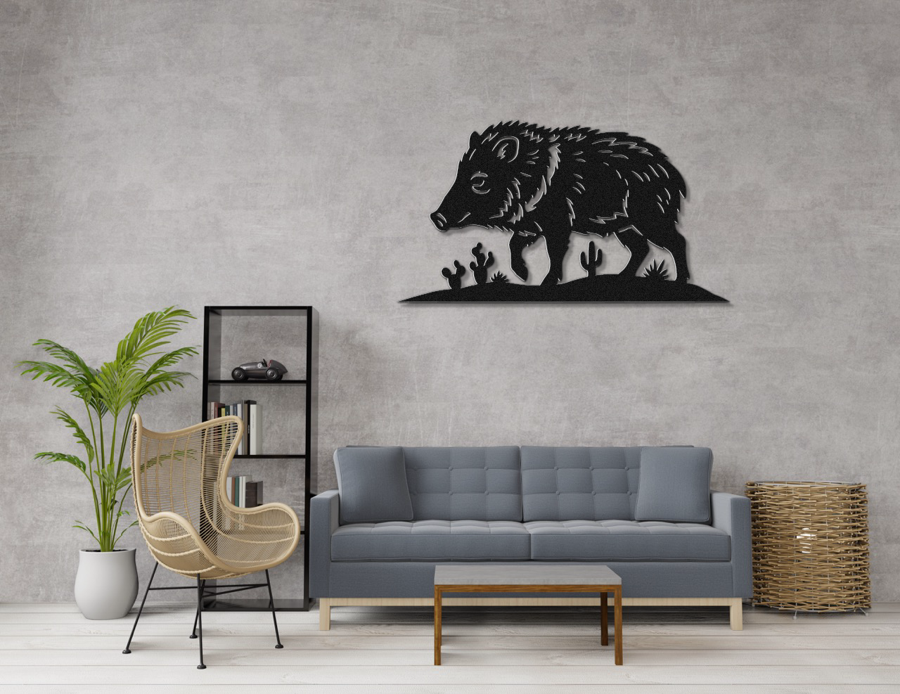 Javelina Metal Wall Art