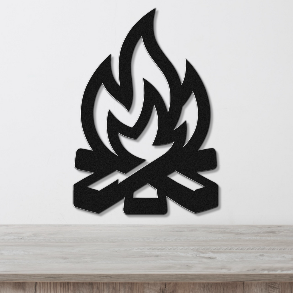 Campfire Metal Wall Art