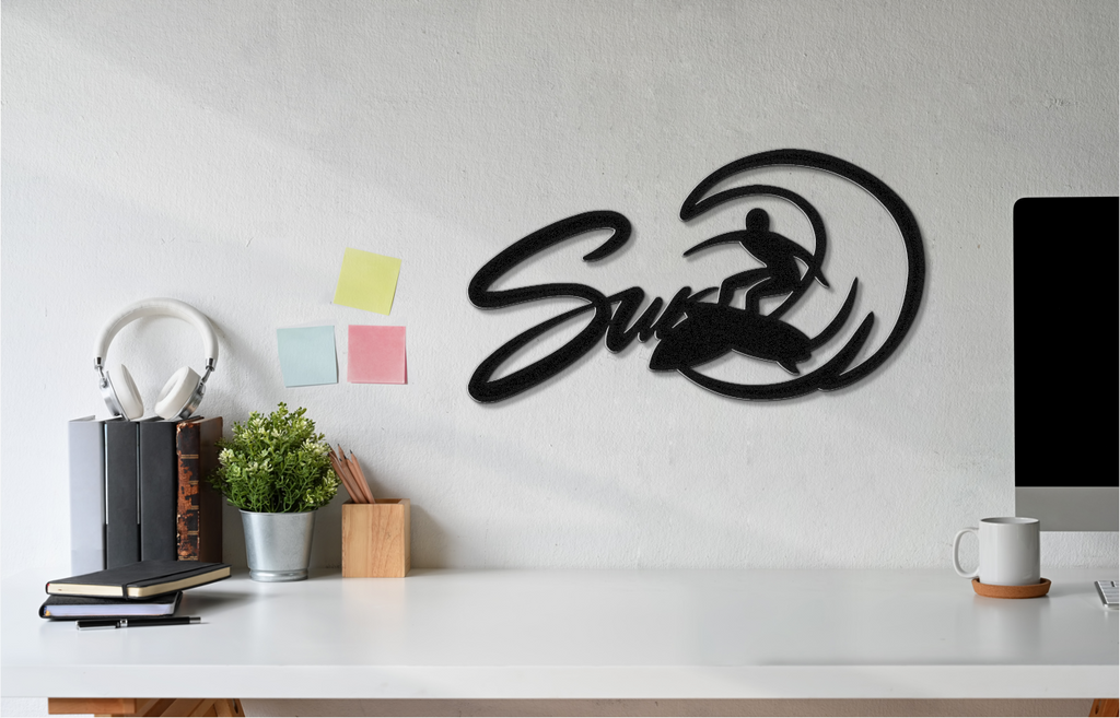 Surfer Metal Wall Art
