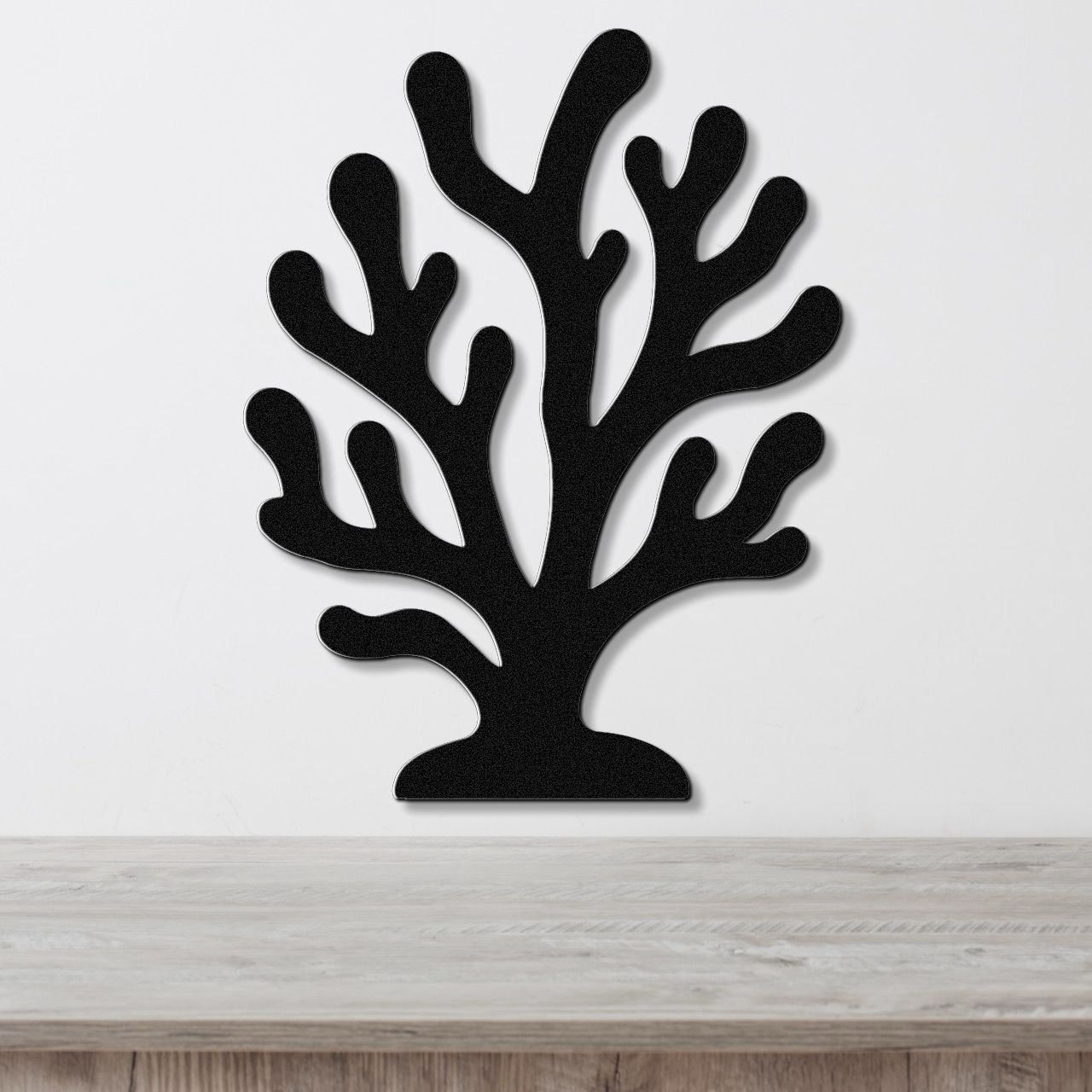 Coral Metal Wall Art