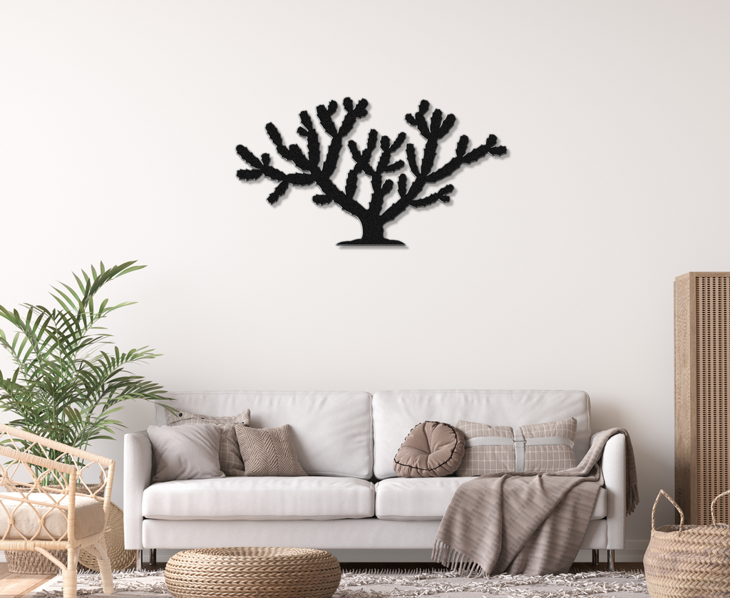 Cholla Cactus Metal Wall Art
