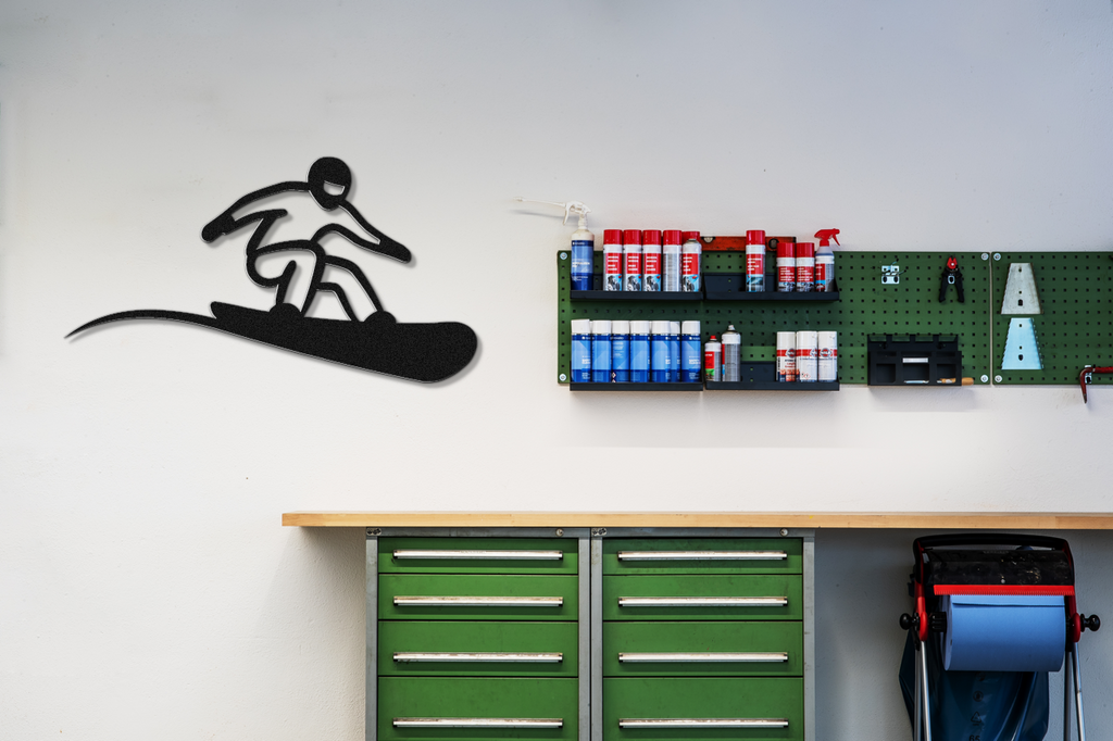 Snowboarding Metal Wall Art