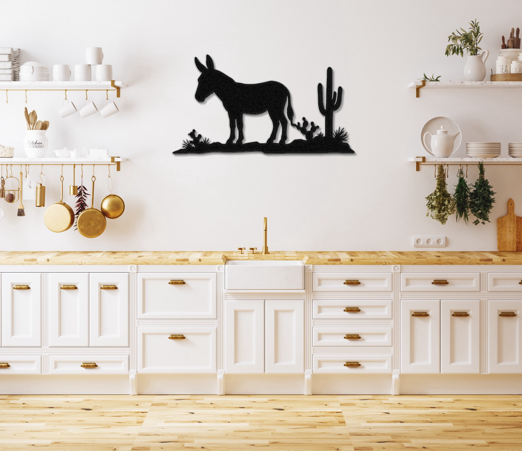 Burro Metal Wall Art