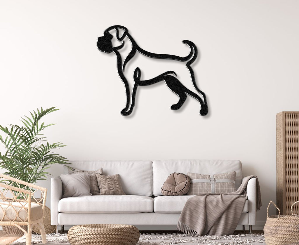 Boxer Dog Metal Wall Art