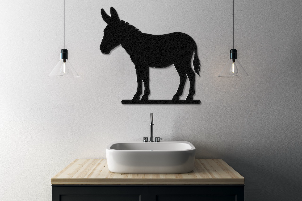 Burro Metal Wall Art