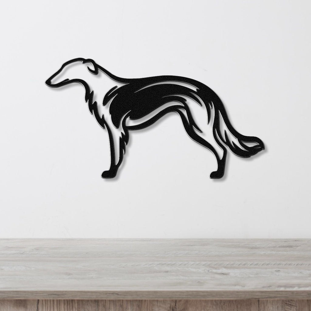 Borzoi Dog Metal Wall Art