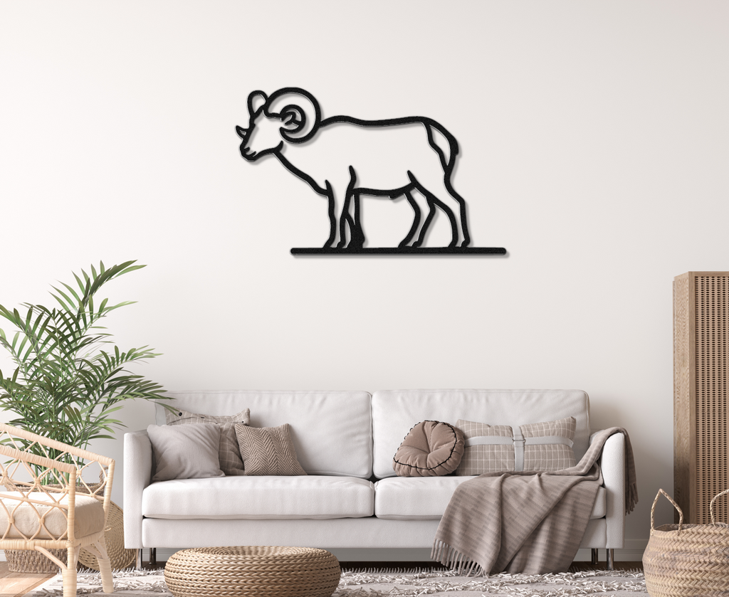 Bighorn Sheep Metal Wall Art