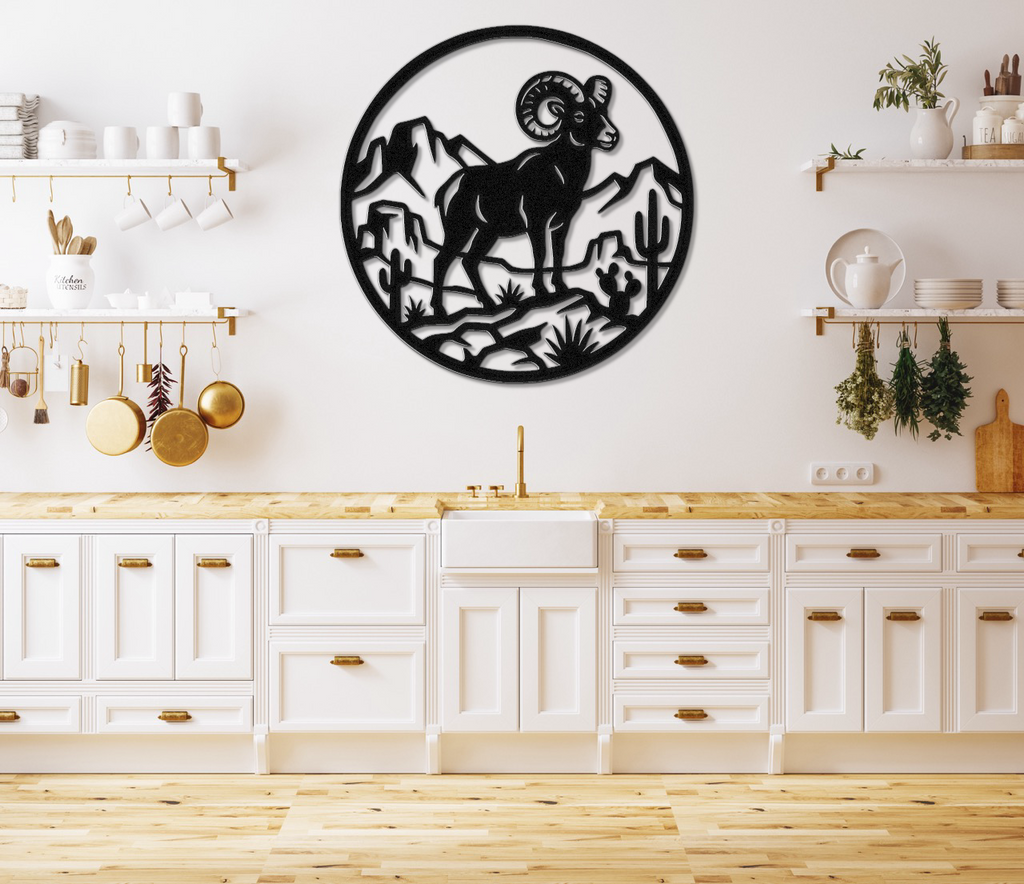 Arizona Bighorn Sheep Metal Wall Art