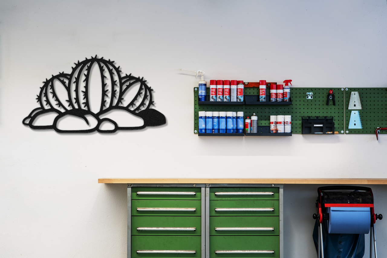 Barrel Cactus Metal Wall Art