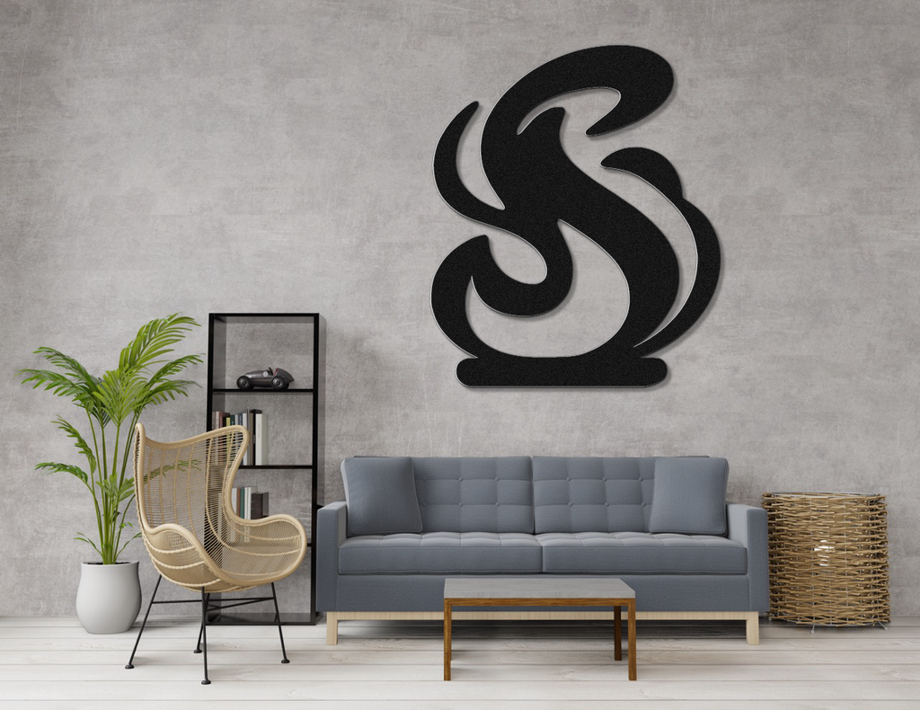 Abstract Fire Metal Wall Art