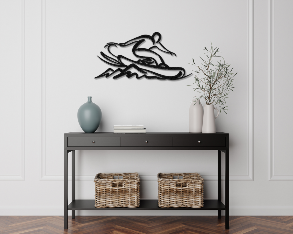 Snowboarding Metal Wall Art