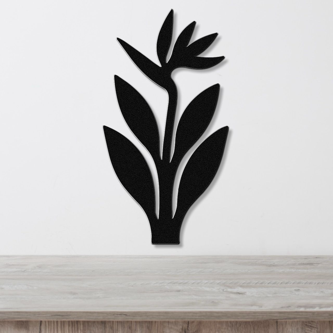 Bird of Paradise Plant Metal Wall Art