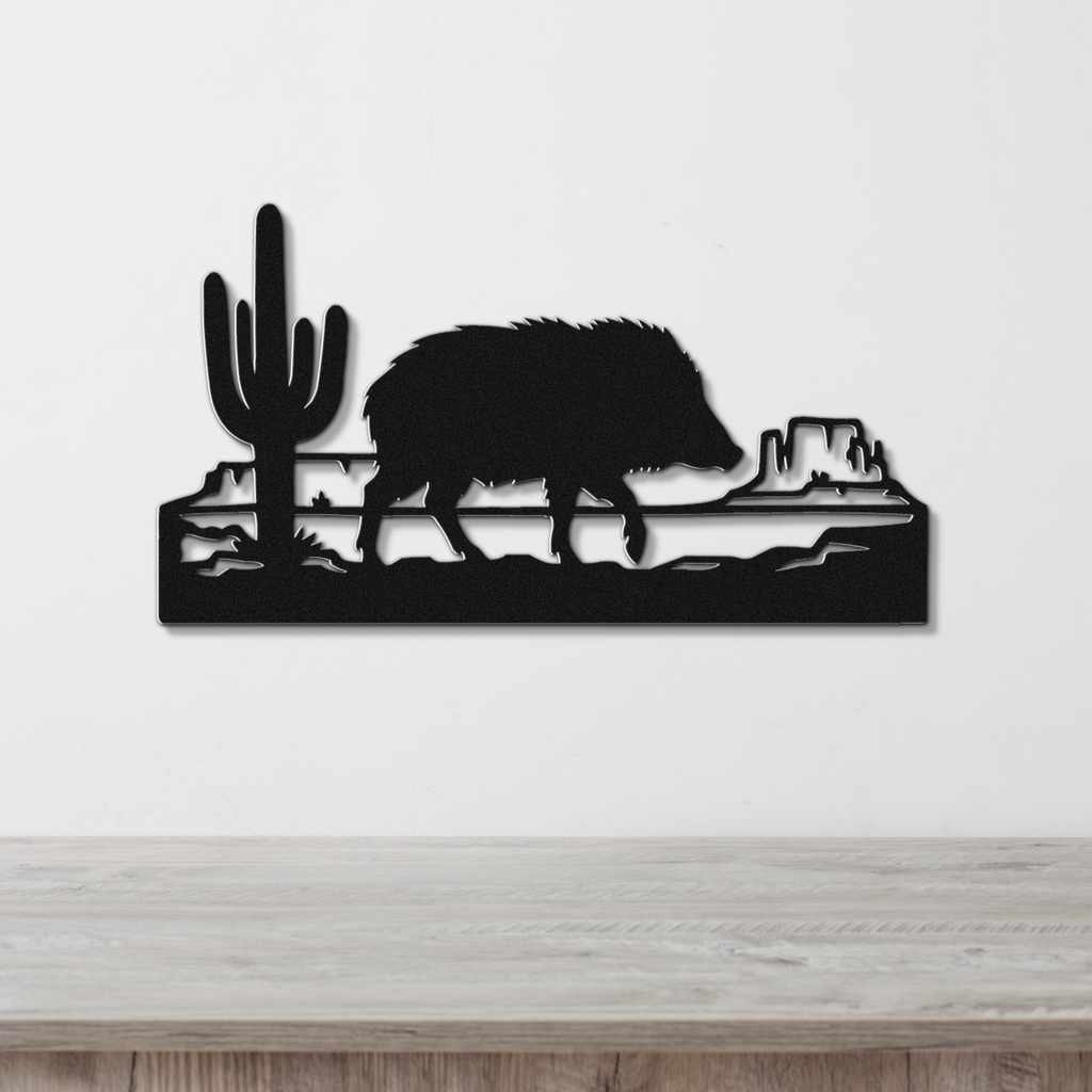 Javelina Metal Wall Art