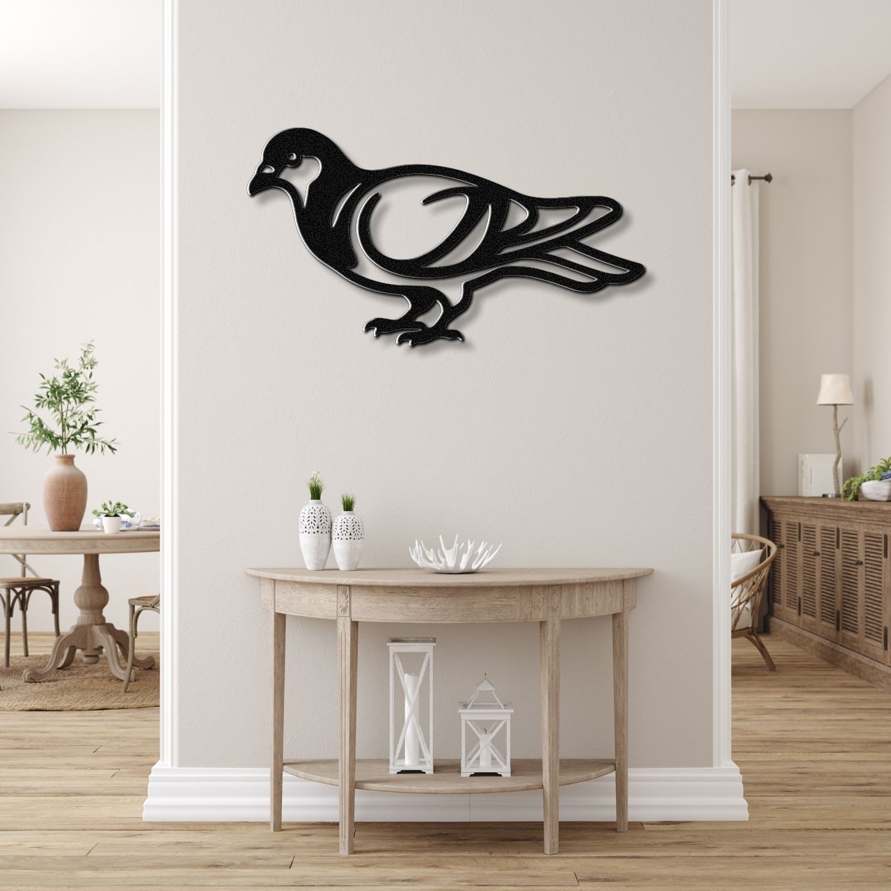 Pigeon Metal Wall Art