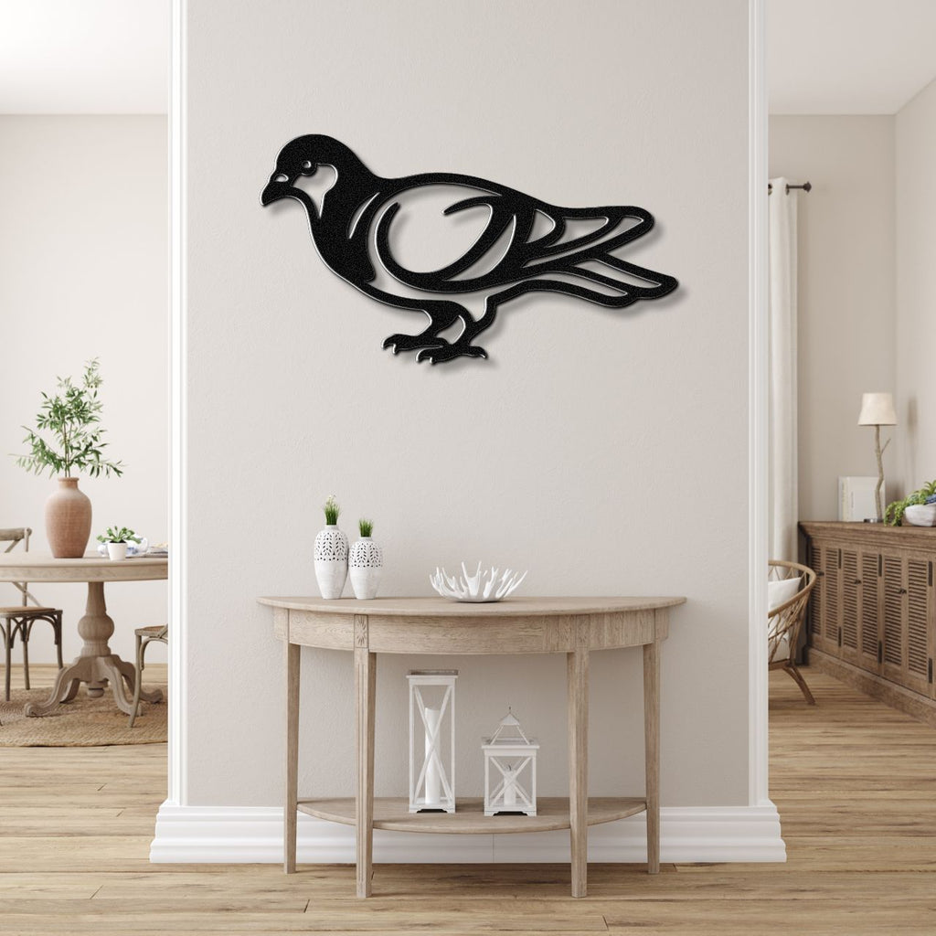 Pigeon Metal Wall Art
