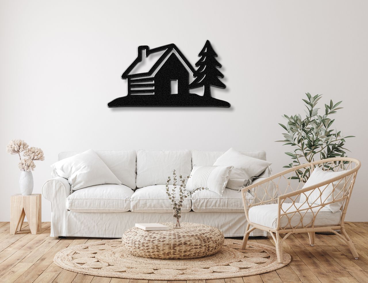 Mountain Cabin Metal Wall Art