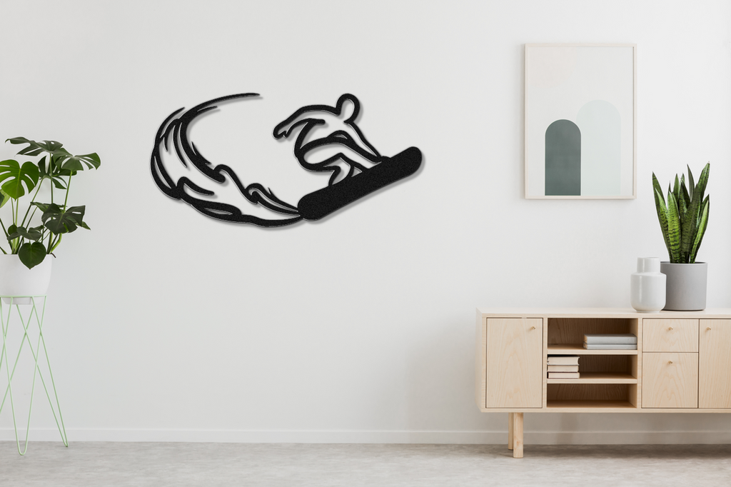 Snowboarding Metal Wall Art
