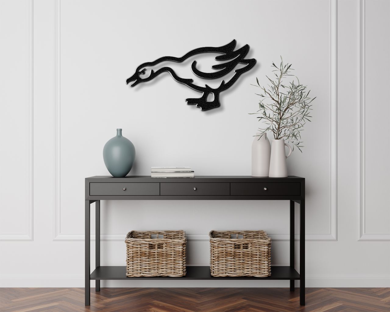 Angry Goose Metal Wall Art