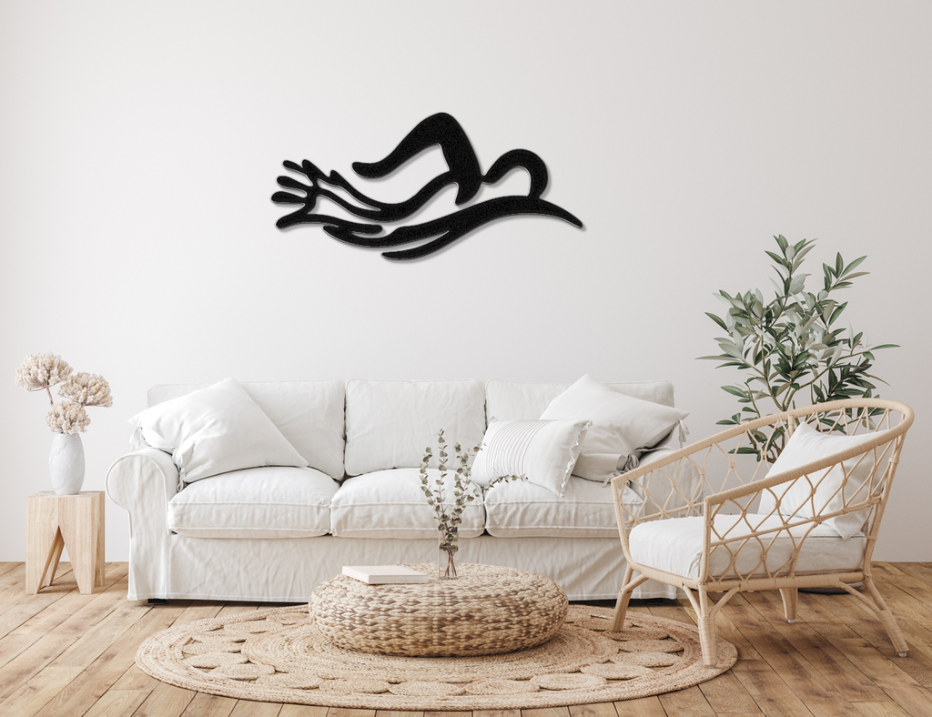 Swimmer Metal Wall Art