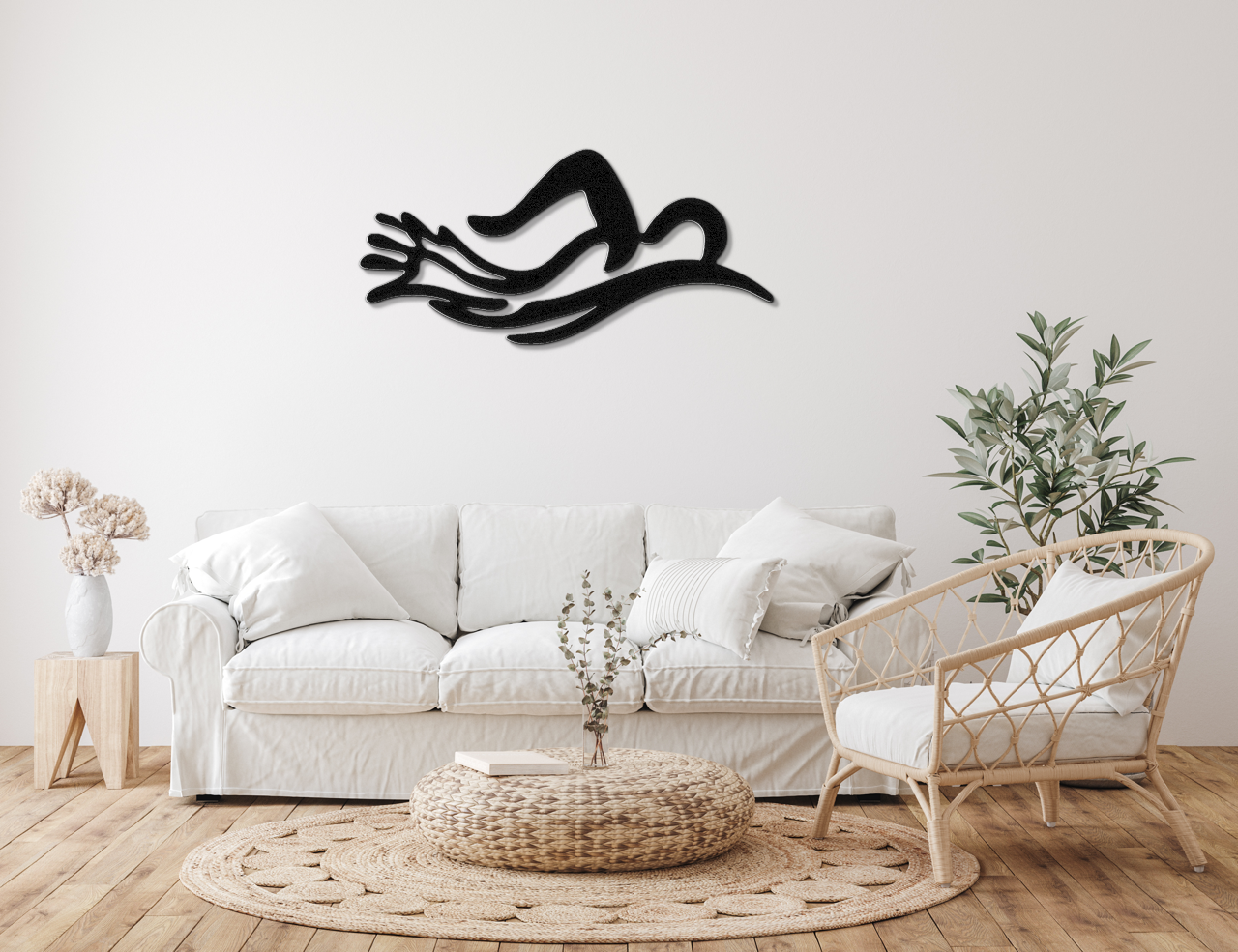 Swimmer Metal Wall Art