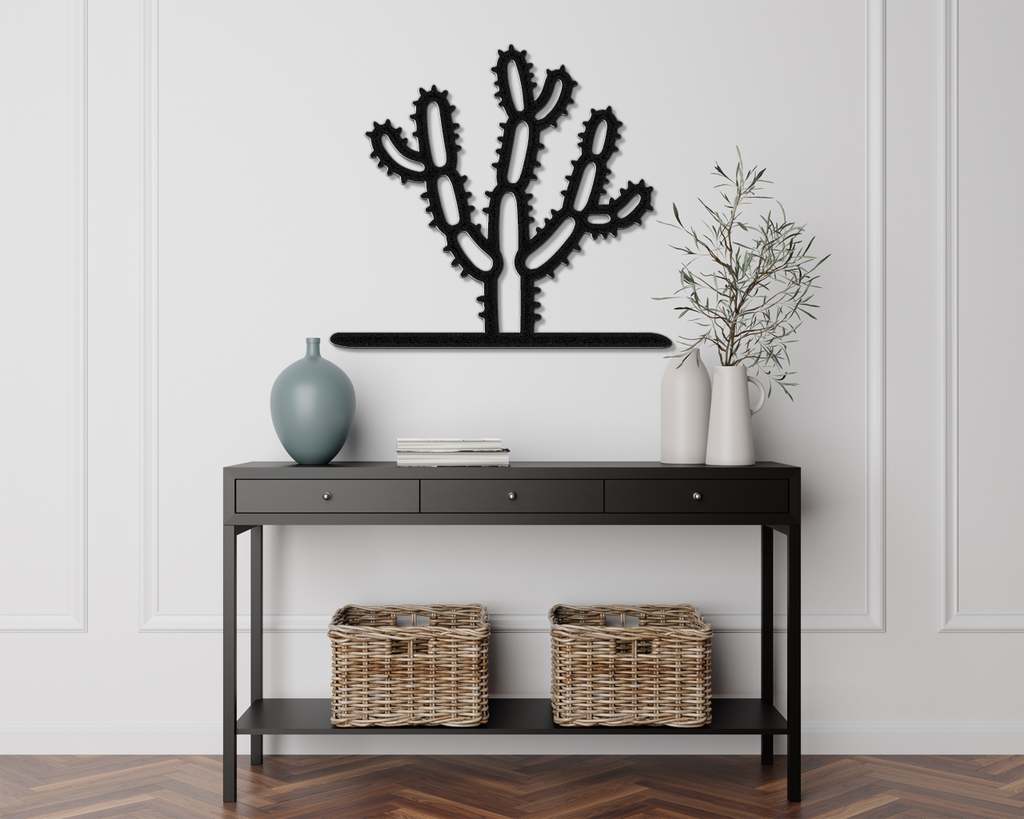 Cholla Cactus Metal Wall Art