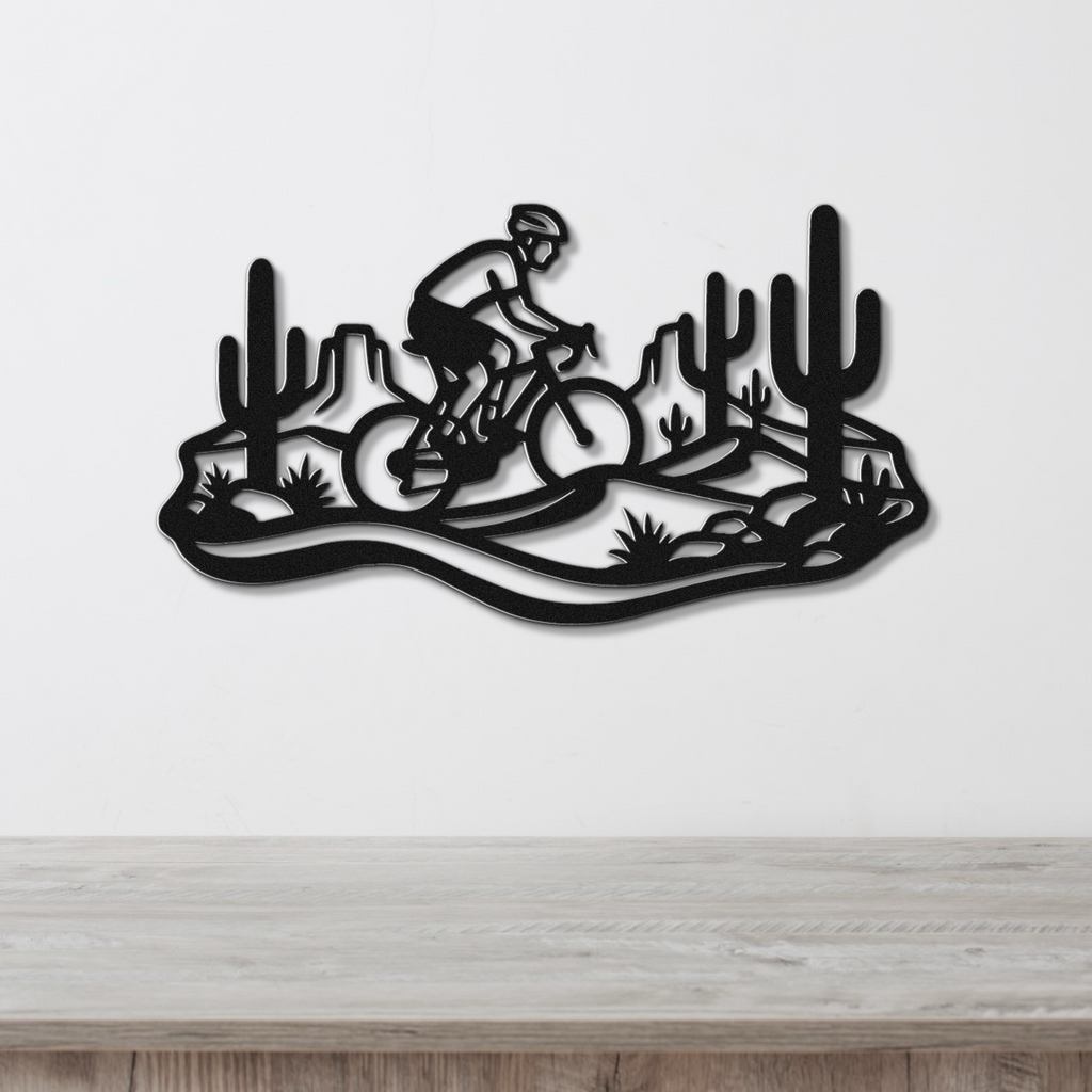 Arizona Cycling Metal Wall Art