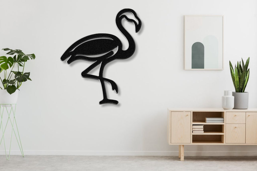 Flamingo Metal Wall Art