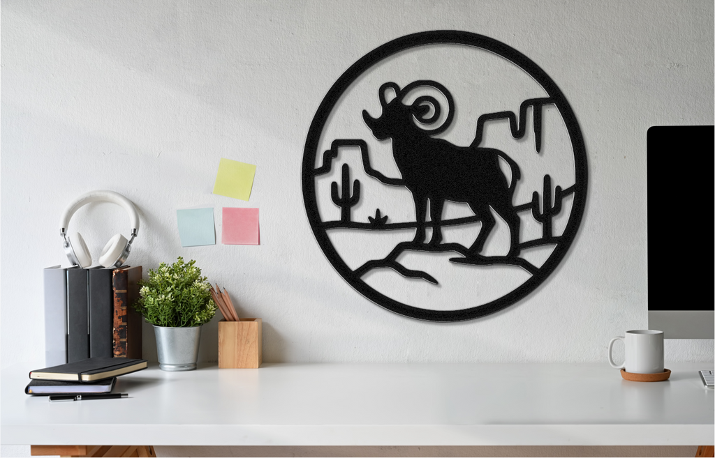 Arizona Bighorn Sheep Metal Wall Art