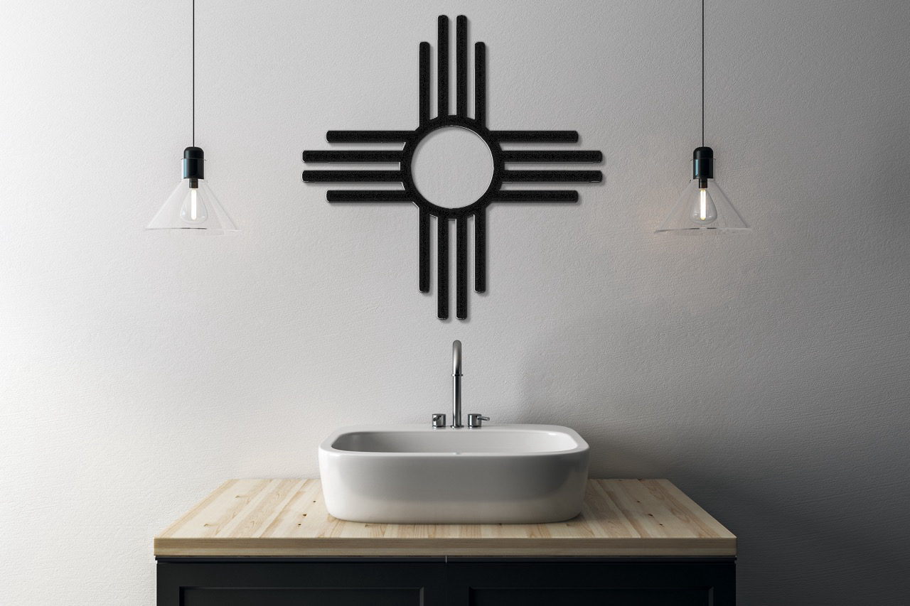 Zia Sun Symbol Metal Wall Art