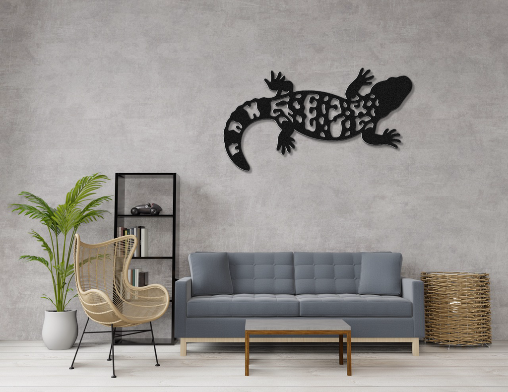 Gila Monster Metal Wall Art
