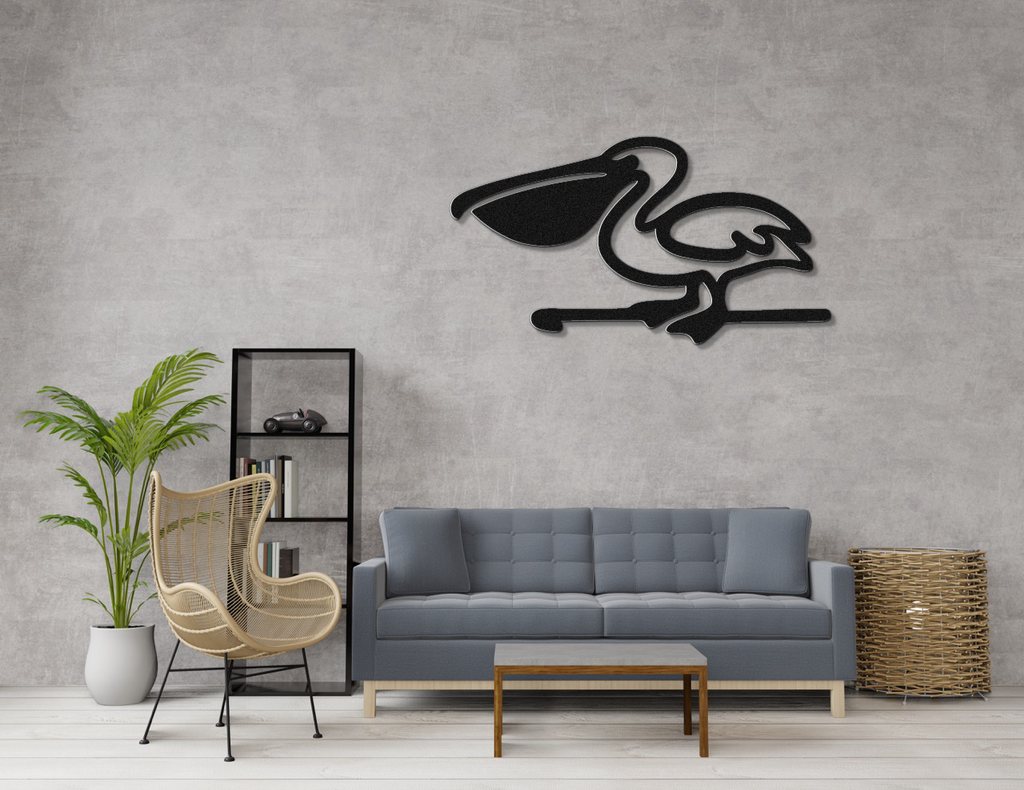 Pelican Metal Wall Art