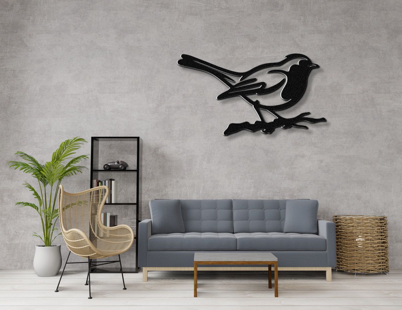 Robin Metal Wall Art
