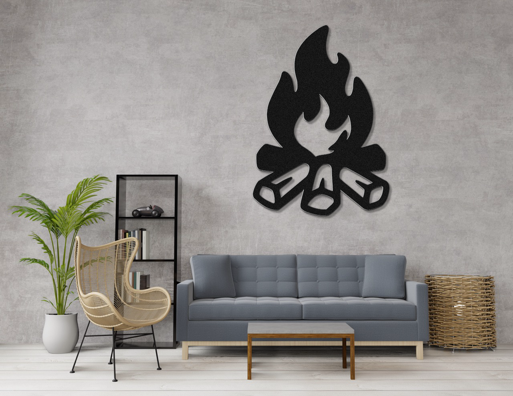 Campfire Metal Wall Art