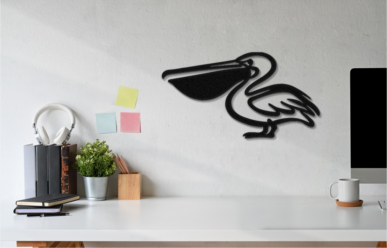 Pelican Metal Wall Art